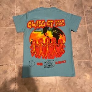 Travis Scott X Cactus Jack Class Of 2020 T-Shirt Light Blue SZ Small